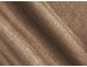 Svetlohnedá zamatová rozkladacia/s úložným priestorom rohová pohovka (pravý roh/s leňoškou) Linz – Cosmopolitan Design