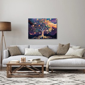 Obraz – Fialový strom plný energie (70x50 cm)
