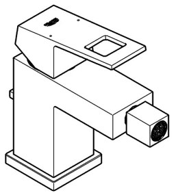 GROHE 23138000 - Bidetová batéria EUROCUBE, lesklý chróm