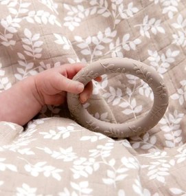 Silikónové hryzátko / béžovo hnedé