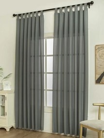 Závesy s pútkami 140 × 250 cm – Oscar tmavosivé (2ks)