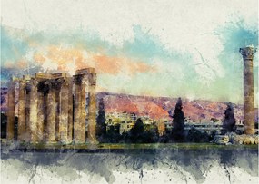 Sklenený obraz - Akropolis, Atény, Grécko (70x50 cm)