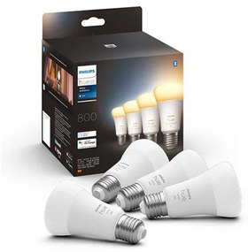 SADA 4xLED Stmievateľná žiarovka Philips Hue WHITE AMBIANCE E27/6W/230V 2200-6500K 871951432828000