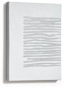 Abstraktný obraz rius 30 x 40 cm biely MUZZA