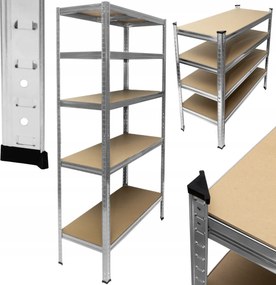 AKCIA - Balíček : 10x Regál 180x90x40 cm 5polic zinkovaný kovový
