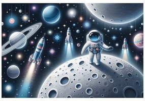 Tapeta detský vesmír s astronautmi