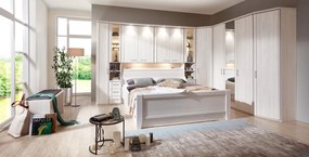 Rohová šatníkova skriňa Luxor 93/93 cm, polárny smrekovec