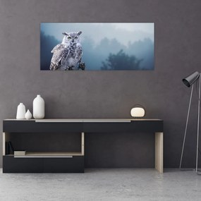 Obraz - Sova snežná (120x50 cm)