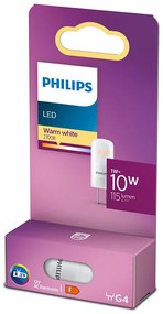 LED žiarovka G4 s päticou 1W = 10W 115lm 2700K teplá PHILIPS