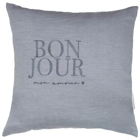 Cushion Cover 60x60 Blue Bon Jour 100% linen