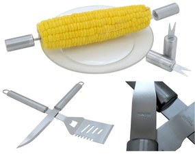 Grilovacie náčinie nerez s kufríkom 30 ks