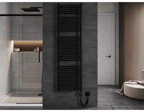 Mexen Mars, elektrické vykurovacie teleso 1800 x 500 mm, 900 W, čierna, W110-1800-500-6900-70