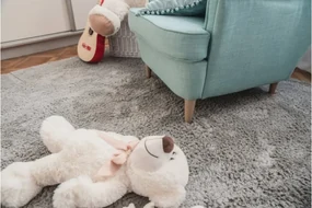 Koberec Micro fiber soft shaggy strieborný