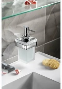GEDY A88113 Samoa dávkovač mydla 170 ml, mliečne sklo/chróm
