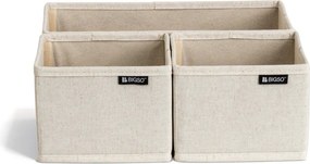 Látkové organizéry do zásuvky v súprave 3 ks Soft Storage – Bigso