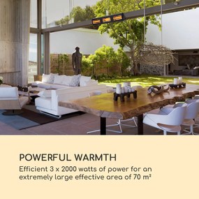 Blumfeldt Heat Giant, infračervený ohrievač, 3 x 2000 W, IP65, 380 V, čierny
