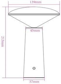 Lucide 02807/04/30 -LED Stmievateľná lampa JIVE LED/3W/3,7V 3000/6500K IP44 čierna