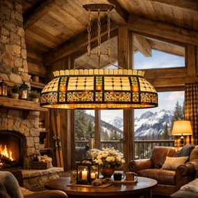 Luster do obývačky - hotela - reštaurácie Tiffany 115*34*141