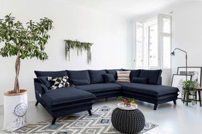 XXXLutz SEDACIA SÚPRAVA, textil, tmavomodrá P & B - Sedačky - 002330007220