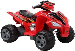 LEAN CARS Štvorkolka na batérie Big Wheels Red