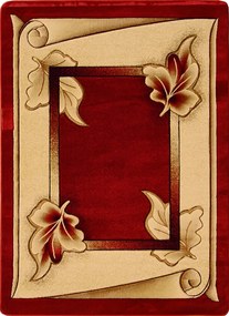 BE Koberec Adora 7014 RED – červený obdĺžnikový Rozmer: 140x190 cm