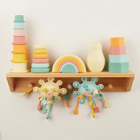 Bieco - Silikónová motorická hračka s aktivitami - banana