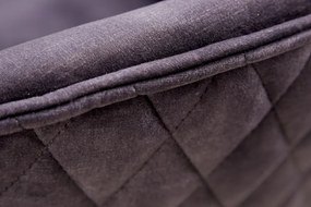Kancelárske kreslo Euphoria dark grey velvet