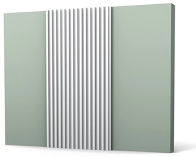 ORAC obojstranný dekoračný prvok WX205, 3d panel 260x25x1,3 cm, biela, ORAC Decor