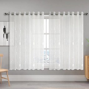 Záclona na krúžkoch SARA E6224 300x160 biela