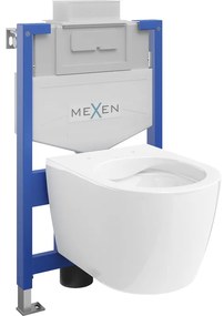 Mexen Fenix XS-U, podomietkový modul a závesné WC Carmen, biela, 6853388XX00