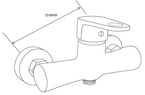 Mexen Kama DS75 sprchová sada, chrómová - 72514DS75-00