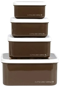 A Little Lovely Company - súprava štyroch desiatových škatuliek - medvede