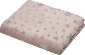 Cashmere deka Stella 150x200 cm, motív hviezdy, taupe%