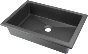 Deante Correo, granitové umývadlo 500x350x140 mm, antracitová metalíza, DEA-CQR_TU5U