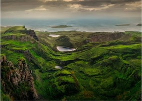 Sklenený obraz - Quiraing, Škótsko (70x50 cm)
