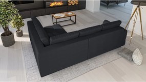 Tmavosivá rohová pohovka (pravý roh) Ariella - Ropez