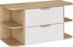Comad Kúpeľňová skrinka pod doskové umývadlo set Aster White 100 biela/dub cremona