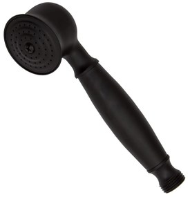 Gamma Retro, nástenná vaňová batéria s ručnou sprchovou súpravou, čierna matná, GMA-BROW-BK