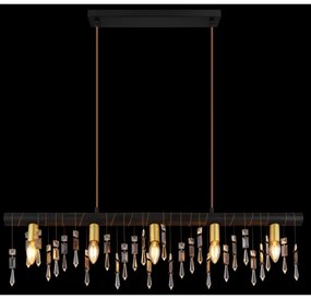 Globo 15532-5HB - Závesný luster na lanku KIRA 5xE14/40W/230V čierny