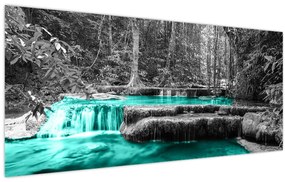Obraz - Zimná rieka (120x50 cm)