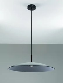 LED čierno-dymový dizajnový luster Polifemo 60