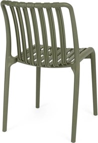 Zelená plastová záhradná stolička Billie – Bizzotto