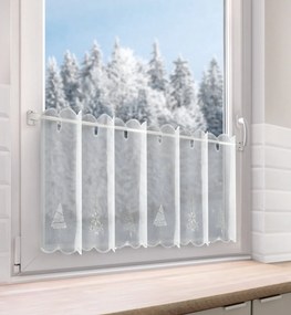 KRÁTKA ZÁCLONA NA PÚTKACH XMAS11 150X40 CM VZOROVANÁ