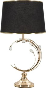 Stolná lampa Bruxelles 65 cm čierno-zlatá