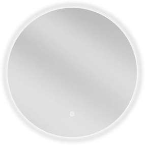 Mexen Erg, okrúhle LED podsvietené kúpeľňové zrkadlo 50 cm, 6000K, vykurovacia podložka proti zahmlievaniu, 9823-050-050-611-00
