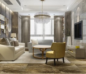 Toolight Toolight, krištáľové stropné svietidlo 6xE14 APP1653-6CP, zlatá lesklá, OSW-01596