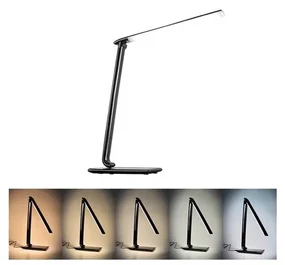 Brilagi - LED Stmievateľná stolná lampa USB konektor LED/12W/230V čierna BG0238