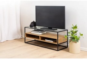 Televízny stolík ZEIN dub/čierna