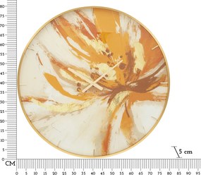 Nástenné hodiny Glass Toply 80 cm viacfarebné/zlaté