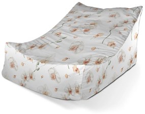 Sablio Sedací vak Lounge Biela orchidea - 80 x 95 x 50 cm